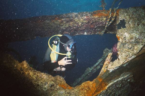 das Wrack der Leichte