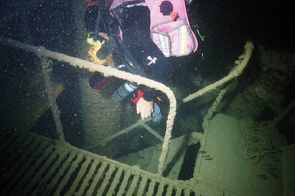 Treppe im Maschinenraum