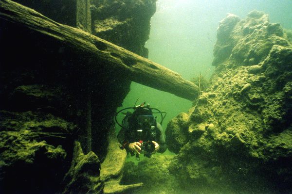 Traunfall - alte Br�cke