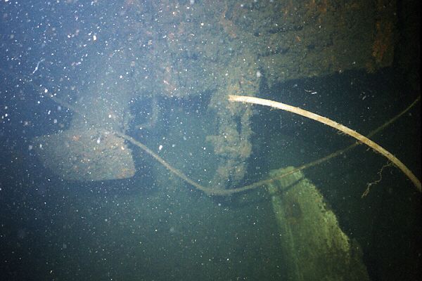 Poller eines Eisenbahnwagons