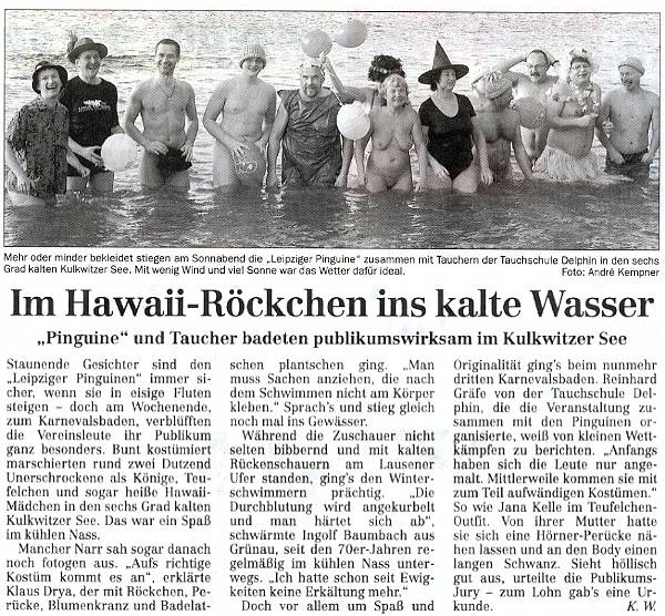 Faschingsbaden  -  LVZ vom 17.11.2003