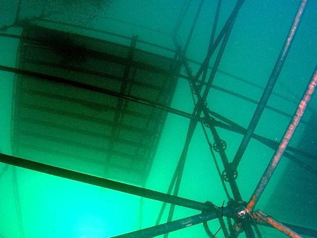 Blick aus 18 m Tiefe