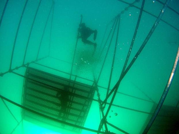 Blick aus 18 m Tiefe