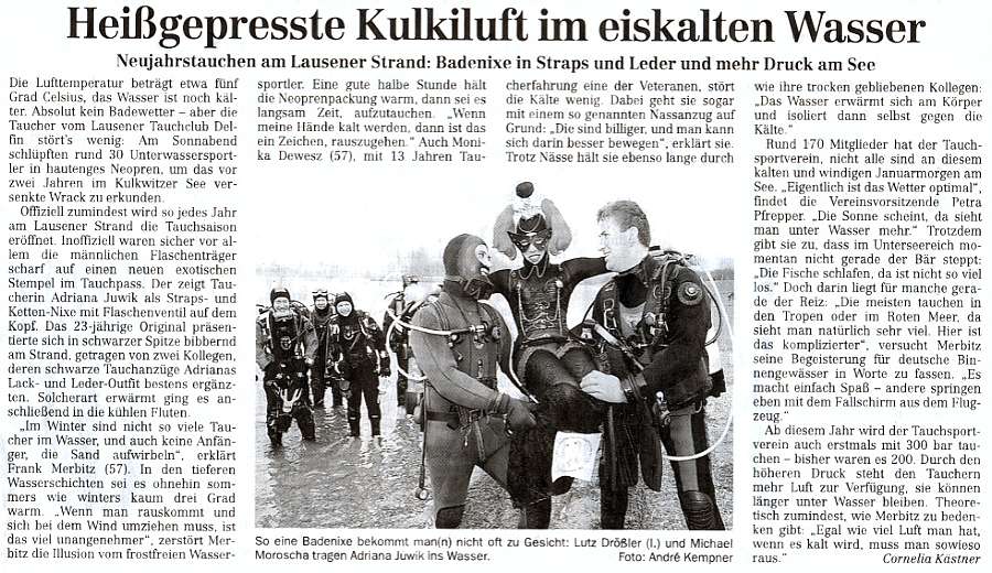 Neujahrstauchen am 7.1.2006