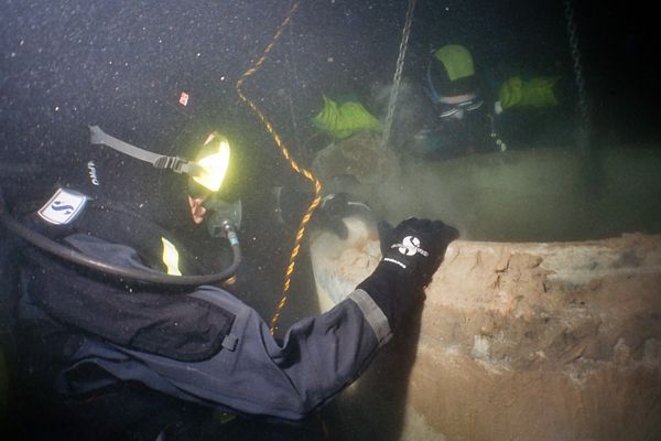 Brunnenring ausrichten