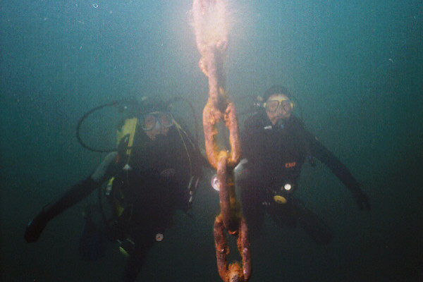 Aufstieg an der Kette