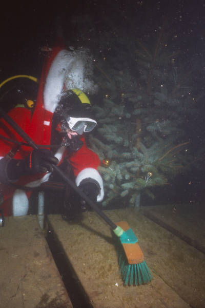 Das Reinigen der Plattform