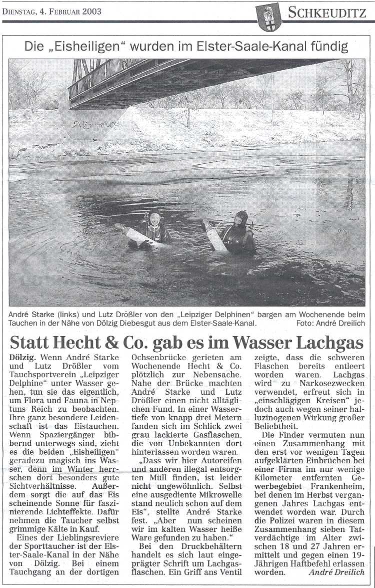 Kleine LVZ vom 4.2.2003