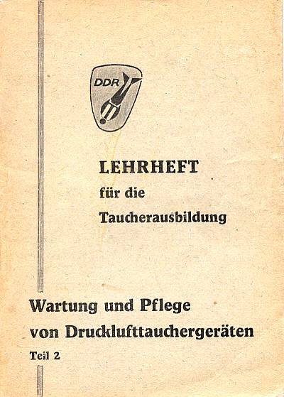 Lehrheft f�r die Tauchausbildung