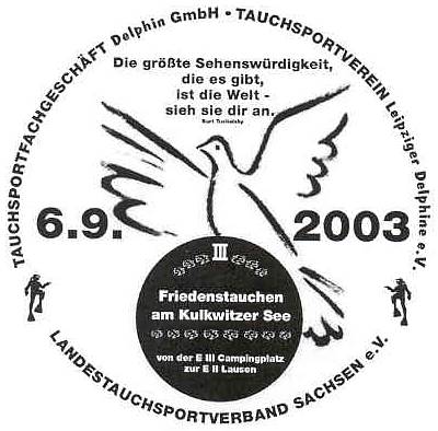 Friedenstauchen am 6.9.2003