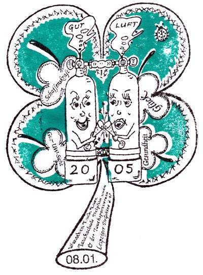 Neujahrstauchen am 8.Januar 2005