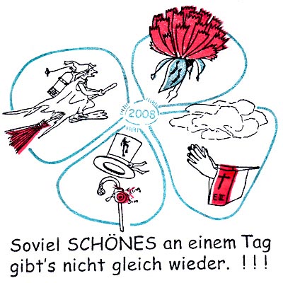 Himmelfahrt + 1.Mai + Hexenverbrennung + Andacht = 4Tops an einem Tag am 1.Mai 2008