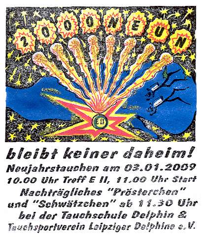 Neujahrstauchen am 3.Januar 2009