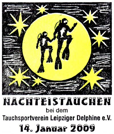 Nacht-Eistauchen am 14.Januar 2009