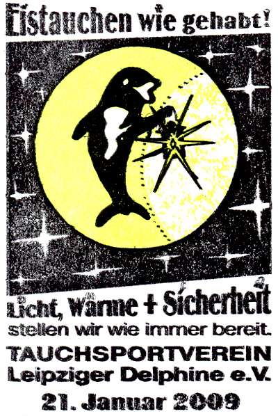 Nacht-Eistauchen am 21.Januar 2009