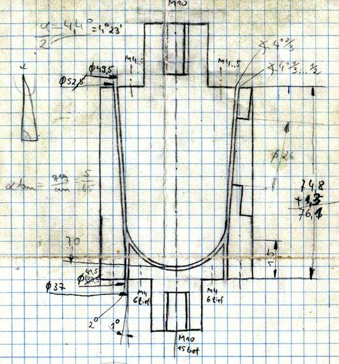 Skizze 1  gro�er konischer Becher