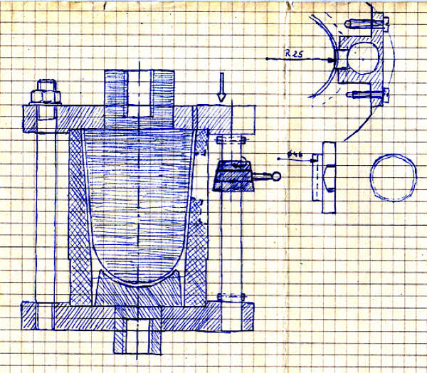 Skizze 2  gro�er konischer Becher