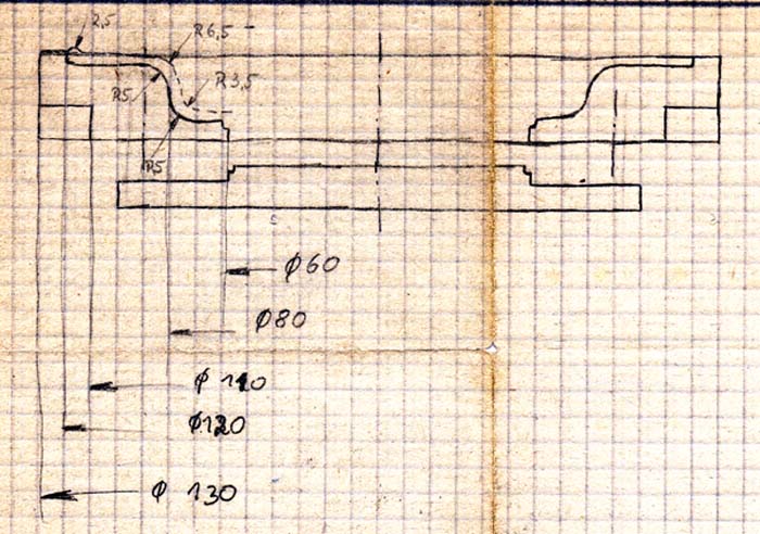 Skizze gro�er Teller